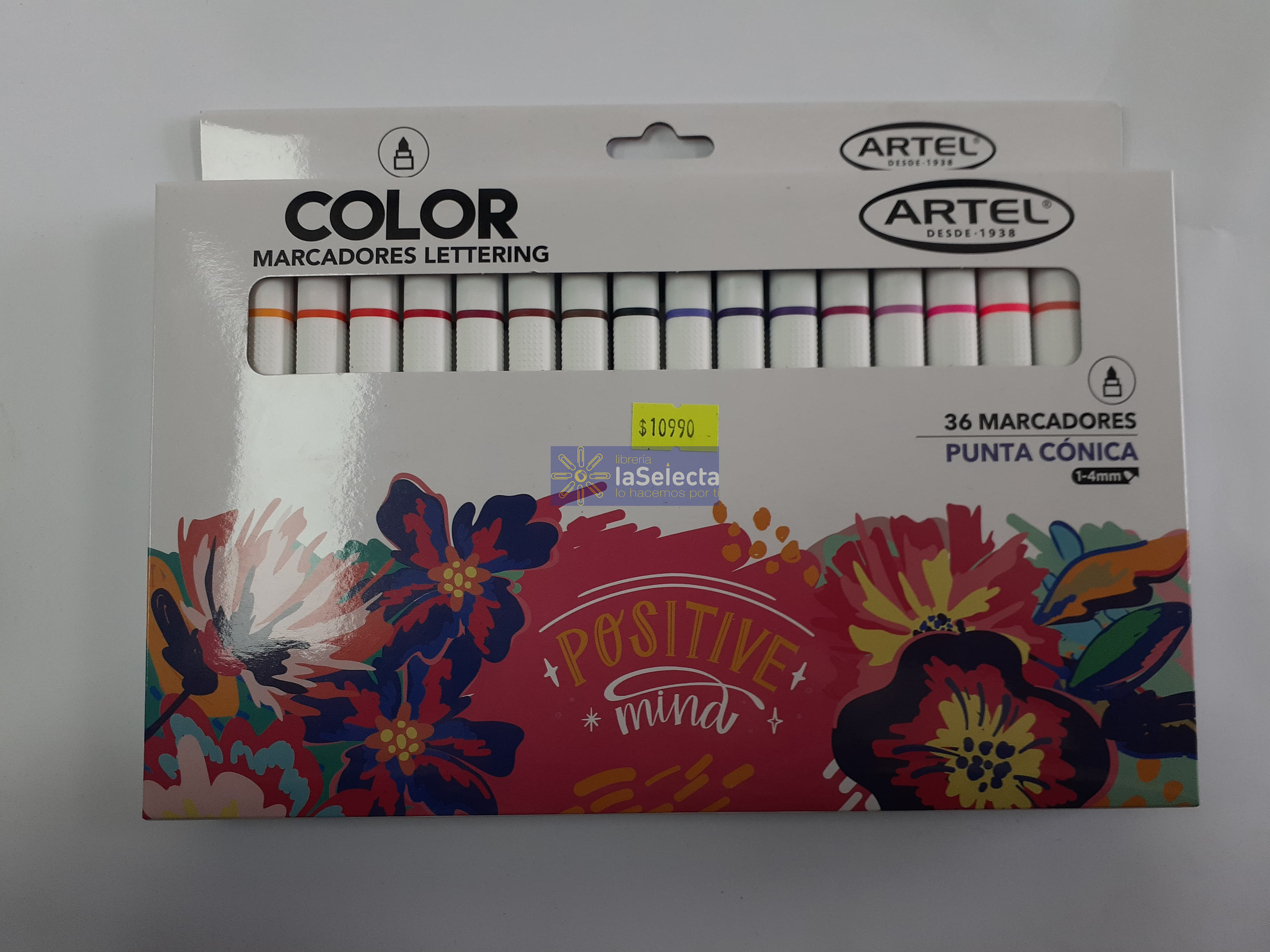 MARCADORES LETTERING 36 COLORES PUNTA CONICA 1-4 MM ARTEL